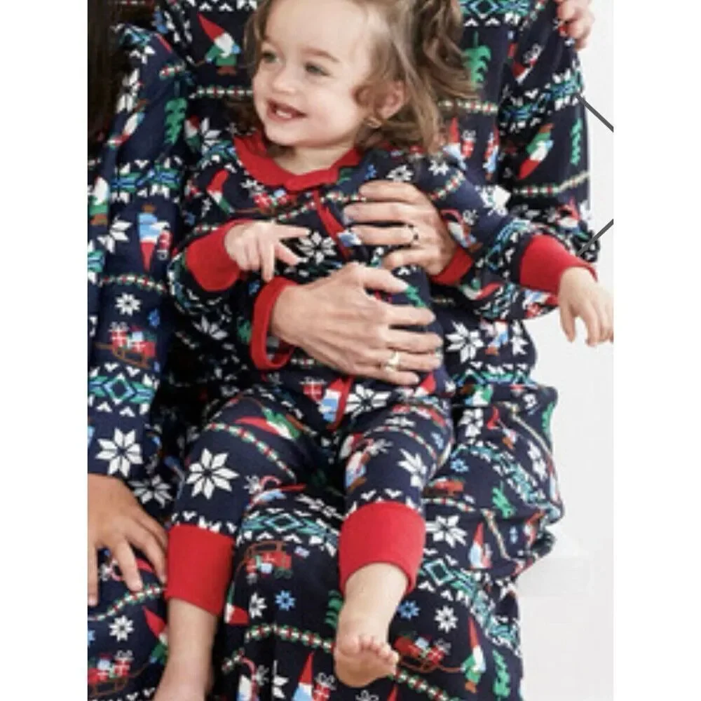 NEW Hanna Andersson Infant Baby Toddler 12-18 Mos (75) Holiday Gnome 1-Piece Sle